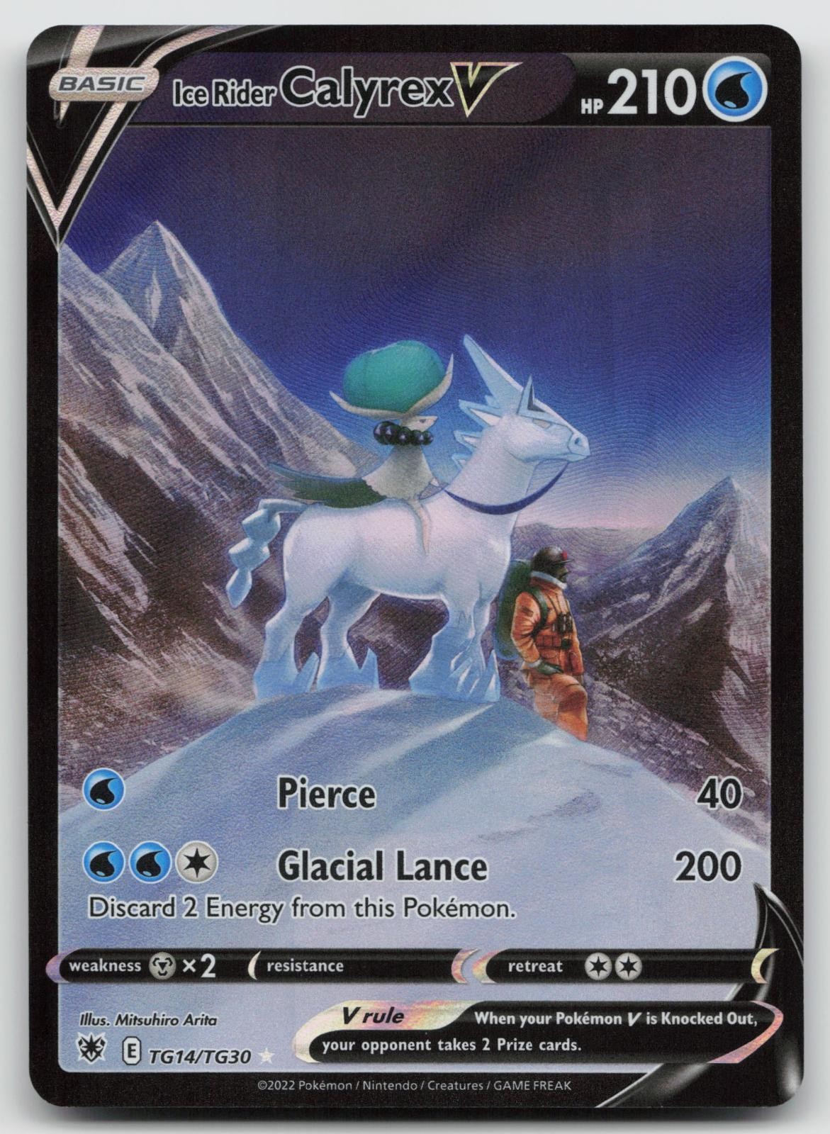 Ice Rider Calyrex V TG14/TG30 Holo Astral Radiance Trainer Gallery Pokemon NM