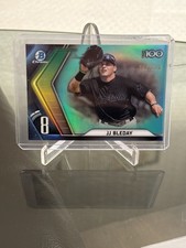 2022 Bowman #BTP-8 JJ Bleday Scouts Top 100 Chrome Aqua Refractor 061/125