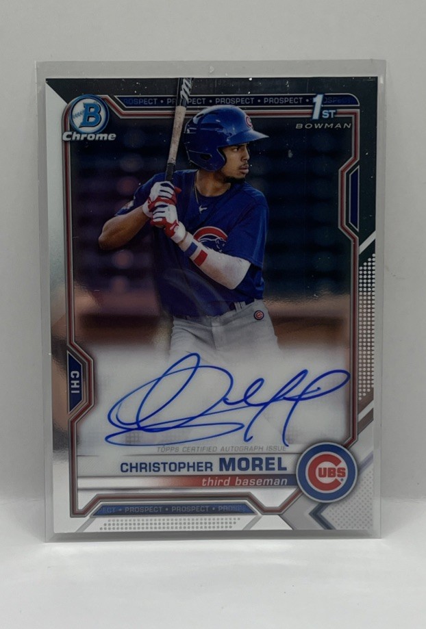 2021 Bowman Chrome Christopher Morel Cubs 1st Bowman Auto #CPA-CMO