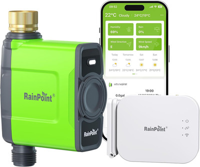 Smart Wifi Water Timer for Garden Hose with Rain Delay & Ethernet Support