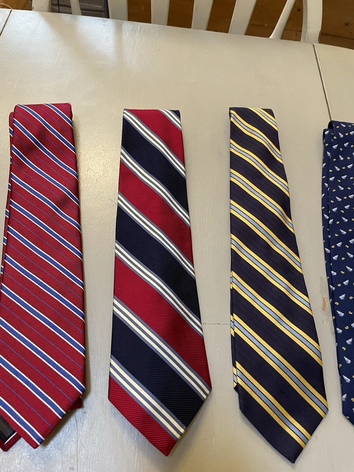 LOTE DE 13 GRAVATAS LONGAS BROOKS BROTHERS 100% SEDA PURA EUA/INGLATERRA/ITÁLIA - Imagem 4 de 4