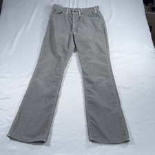 Vintage Levis Pants Mens 32x32 Gray 517 1555 Corduroy Bootcut 80s Good Condition