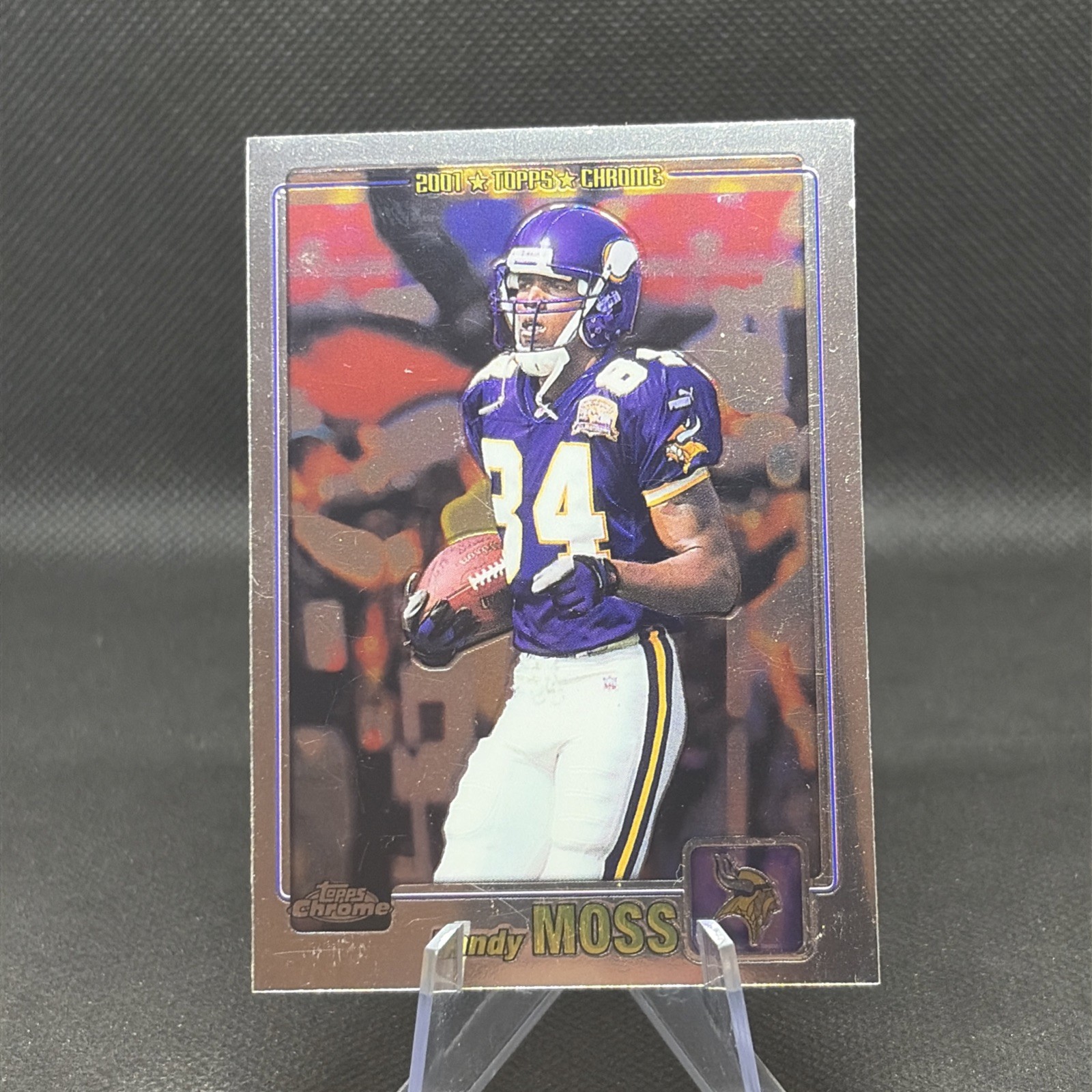 💎2001 Topps Chrome Football #1 Randy Moss - Minnesota Vikings💎