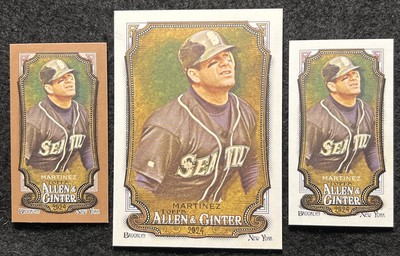 Lot Of 3 -2024 Allen & Ginter - Edgar Martinez - #313 Gold Mini/Mini/Base SP