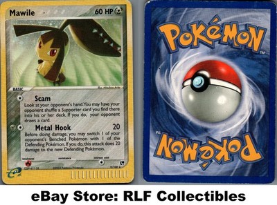 2003 Pokemon, EX Sandstorm, #9/100 Mawile, Holo Rare