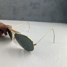 Vintage B L Ray Ban Outdoorsman Gold Aviator Sunglasses BL Made In U.S.A.