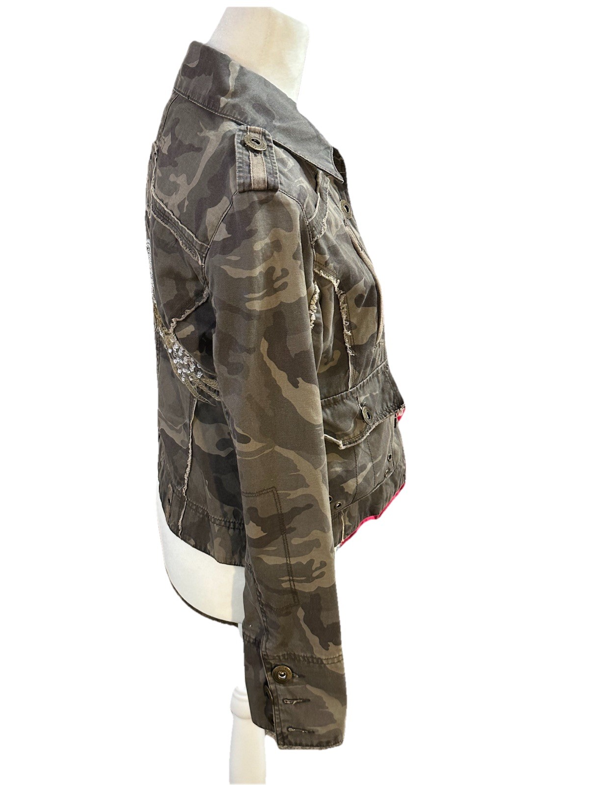 Picasso Camouflage Collared Button Embroidered Ja… - image 4