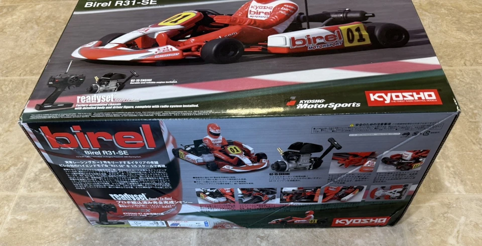 Kyosho Birel Kart R31-SE RC Readyset Nitro Racing Cart 31315T1 Go NEW Scale 1/5 - Image 2 of 4