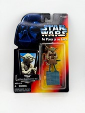 Vintage 1996 Kenner Star Wars Power of the Force Yoda Red Card Unpunched NIP