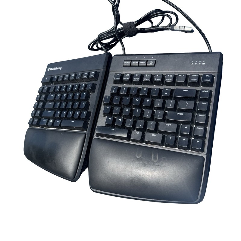 KinesisGaming Freestyle Edge RGB Split Wired Mechanical Keyboard KB975-BRN