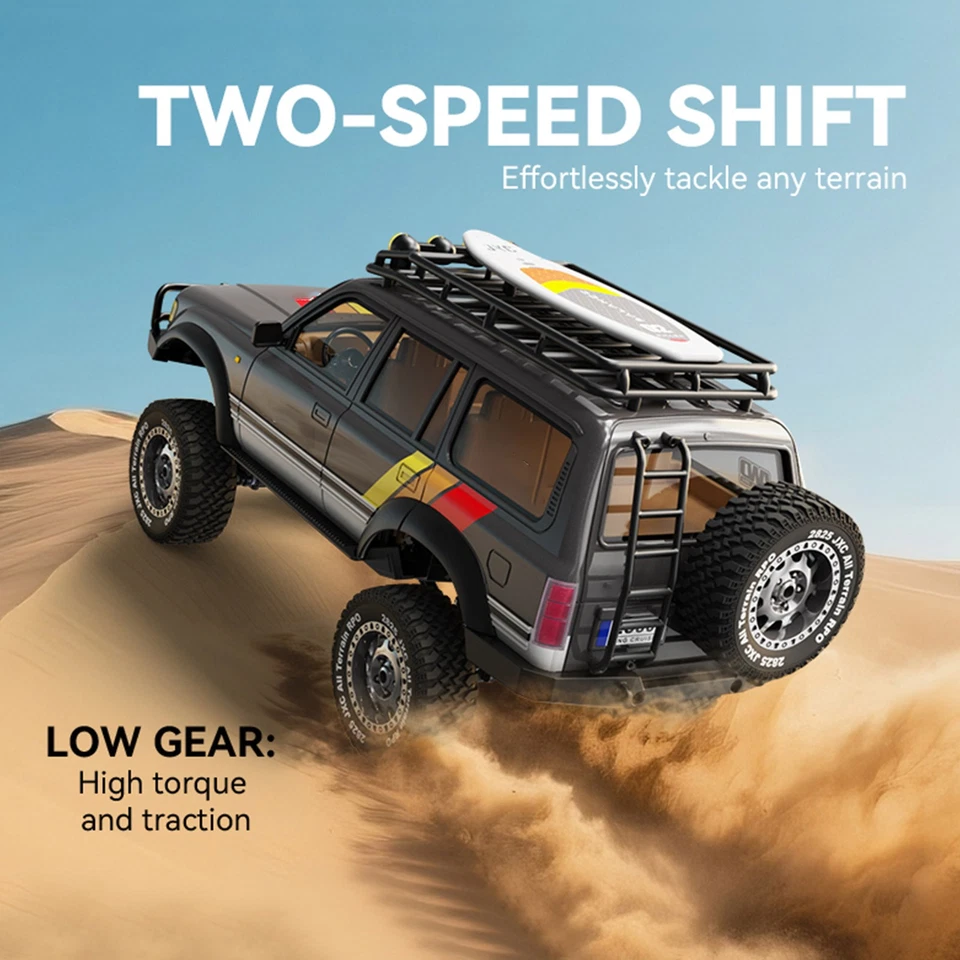 FMS 1/12 FCX10 RC Crawler Land Cruiser LC80 Toyota Licensed 4WD RC Rock Truck HG - Image 2 of 4