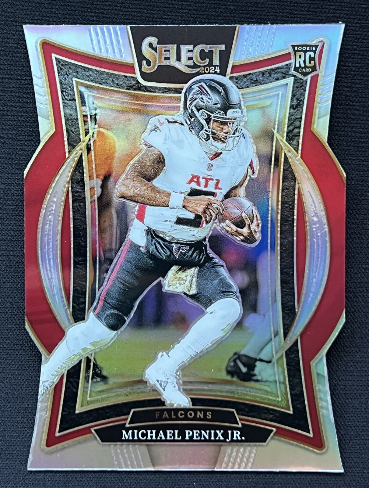 Michael Penix Jr. Rookie 2024 Panini Select Silver Prizm Die Cut #80 ATL Falcons