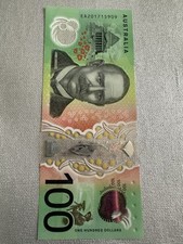 $100 Bank Note 2020 Last Prefix EA Australian  UNC New