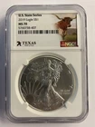 2019 American Silver Eagle 1 oz Silver Dollar NGC MS 70 US State Series Item#1C