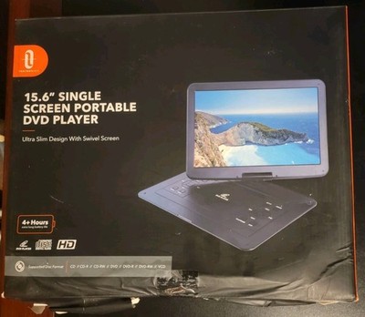 TaoTronics 15.6'' Portable USB / SD CARD/ DVD Player Swivel Screen BlackOpenBox