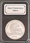 SAN FRANCISCO 49ERS NFL FOOTBALL 1946 INAUGURAL SEASON 1oz .999 SILVER COIN