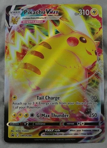 Pokemon TCG Pikachu Vmax Tail Charge SWSH286 Sword & Shield Promo Card