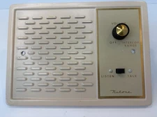 Vintage NuTone Intercom speaker A 37051 Beige And Gold. Untested