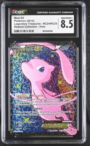 CGC 8.5 Mew EX Legendary Treasures RC24/RC25 Radiant (Collection) Holo Pokemon