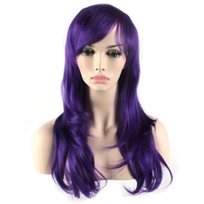 Fashion Wigs Long Wavy Curly Hair Cosplay Wig Many Colors 28in