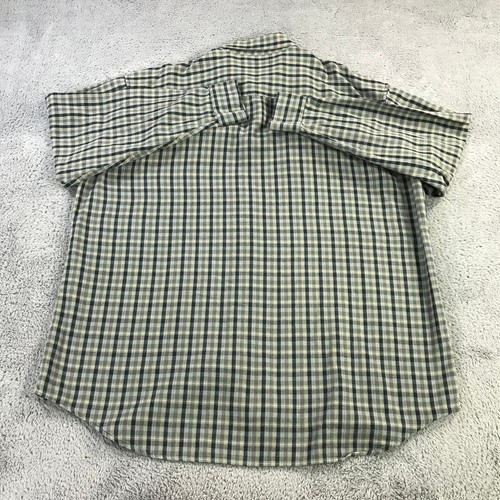 Vintage LL Bean Shirt Mens 2XL XXL TALL Flannel Shirt Outdoor Green Check - Picture 5 of 9
