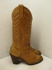 Vintage Dingo Womens Brown Leather Cowboy Boots Sz 6 M Style 7492