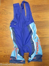 AGISKO VINER TEAM MENS SMALL SHORT LEGGED PADDED CYCLING BIBS BLUE RED ReArtu