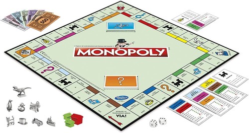 Monopoly Clásico Edición En Italiano Juego de Mesa Società Caja - Imagen 7 de 9
