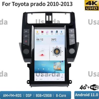 13.6''Car GPS Navigation For Toyota Prado 2010-2013 Stereo Radio Head Unit 8+128G