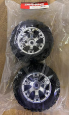 Traxxas  TRA5674 Tires  wheels, assembled, glued Geode chrome wheels, Maxx 