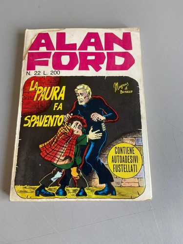 ALAN FORD N.22 COMIC WITH STICKERS