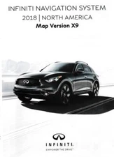 Infiniti Navigation System: 2018 North America Map Version X9 5-DISC ONLY DVD