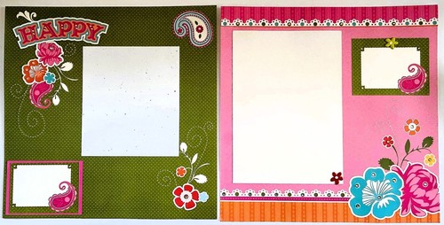 22 HANDMADE PREMADE 12x12 SCRAPBOOK PAGES FAMILY FRIEND LIFE THEMES EMBELLISHED - Picture 6 of 14
