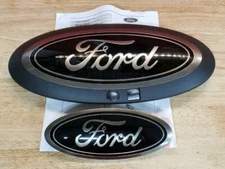 NEW 2020-2022 Ford F-250,F-350 Super Duty (FRT Camera) Black Oval Emblem Kit,OEM