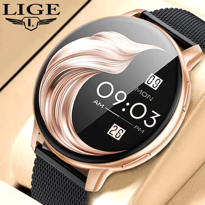 Frauen  Smartwatch Damen Smartuhr Android iOS ,Bluetooth,Wasserdicht uhr Herren