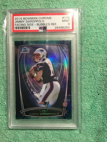 2014 BOWMAN CROMO CALCIO BOLLE RIFRATTORE JIMMY GAROPPOLO PSA 9/99 RC - Foto 2 di 7