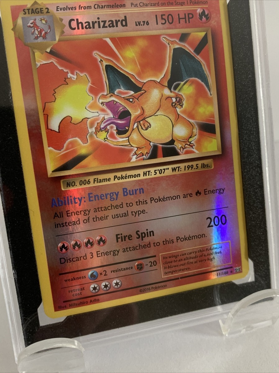 Pokemon XY Evolutions Charizard 11/108 Rare Reverse Holo Card KSA