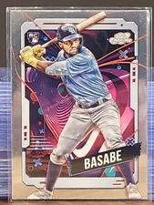2024 Topps Osleivis Basabe #140 Chrome Cosmic Tampa Bay Rays