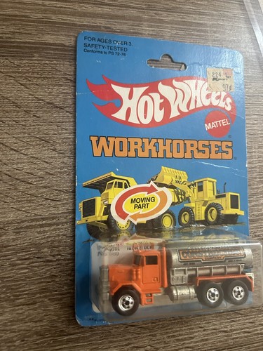 1981 HOT WHEELS WORKHORSES PETERBILT TANKER TRUCK CALIFORNIA CONSTRUCTION #1689 - Picture 4 of 6