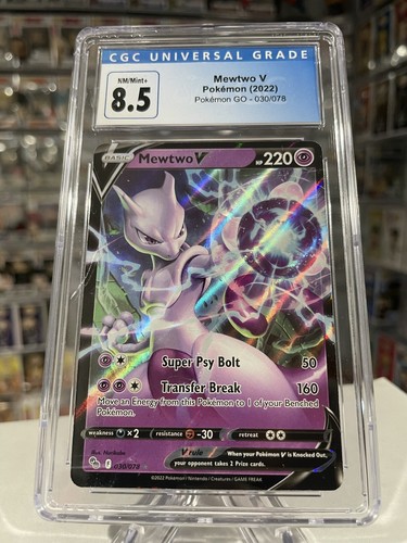 Mewtwo V graded CGC 8.5 for sale on eBay