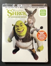 Shrek 20th Anniversary Edition STEELBOOK 4K Ultra HD Blu-ray NEW