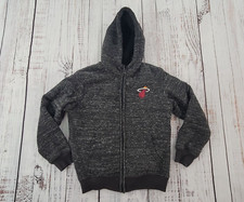 G III Carl Banks Miami Heat Basketball Full Zip Hoodie Sweatshirt Youth Size M