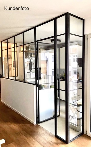 Bauhaus Stahl-Loft Türen, Fabriktüren, Lofttüren. Aus Vollmaterial - nach Maß. - Bild 5 von 12