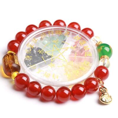 2025 Buddhism Prayer Beads Agate Bracelets Hand String Hua Tai Sui Hand Chain