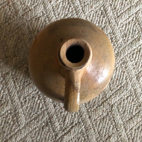 Brocca primitiva smalto sale chiaro di luna ceramica gres whisky grezzo vintage antica - Foto 11 di 24