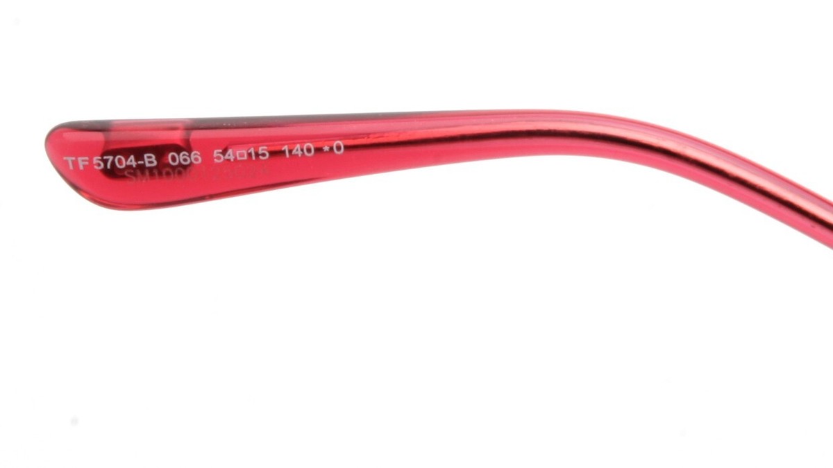 NEW TOM FORD TF5704-B 066 Transp Pink Eyeglasses Frame 54-15 