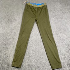 REI Co Op Kids Midweight Base Layer Bottoms Size L 14-16 Green Polyester