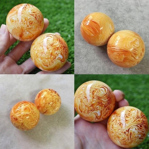 50 mm Arte Natural Bola de Cera de Abejas Masaje Esfera de Cristal Curación para Fitness - Imagen 4 de 5