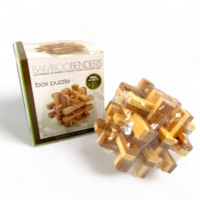 Bamboo Benders 3D Box Puzzle Brain Teaser Game NEW