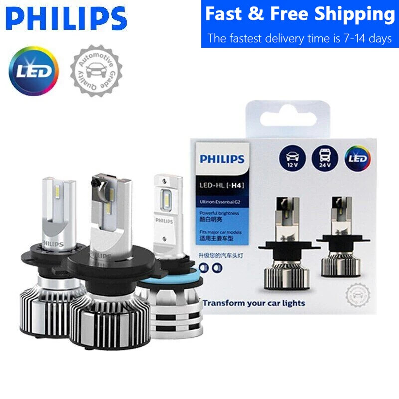 Philips White Vision Ultra Halogen Bulbs – 12V (H1, H4, H7, H8, H11, HB3, HB4) – Single Pack – Street Legal 3 thumbnail image
